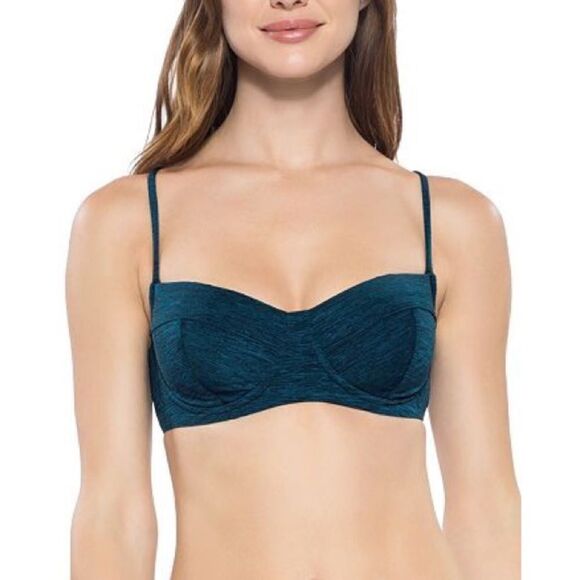 NWT Set Becca by Rebecca Virtue Mesa Verde Underwire Bikini Top & Bikini Bottom - Picture 2 of 6